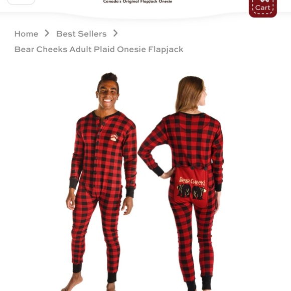 Lazy One Onesie - Bear Cheeks Size XS - Picture 1 of 4